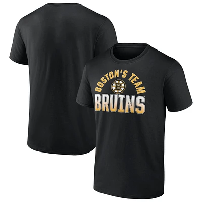 T-shirt Fanatics pour homme, noir, Boston Bruins Open Net