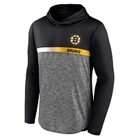 Men's Fanatics Black Boston Bruins Podium Defender Pullover Hoodie