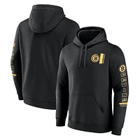 Men's Fanatics Black Boston Bruins Revolution Pullover Hoodie