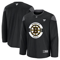 Maillot d'entraînement de l'équipe des Bruins Boston Fanatics pour hommes, noir