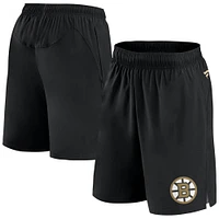 Short de performance technique noir Boston Bruins Fanatics pour homme
