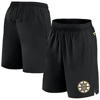 Short de performance technique noir Boston Bruins Fanatics pour homme