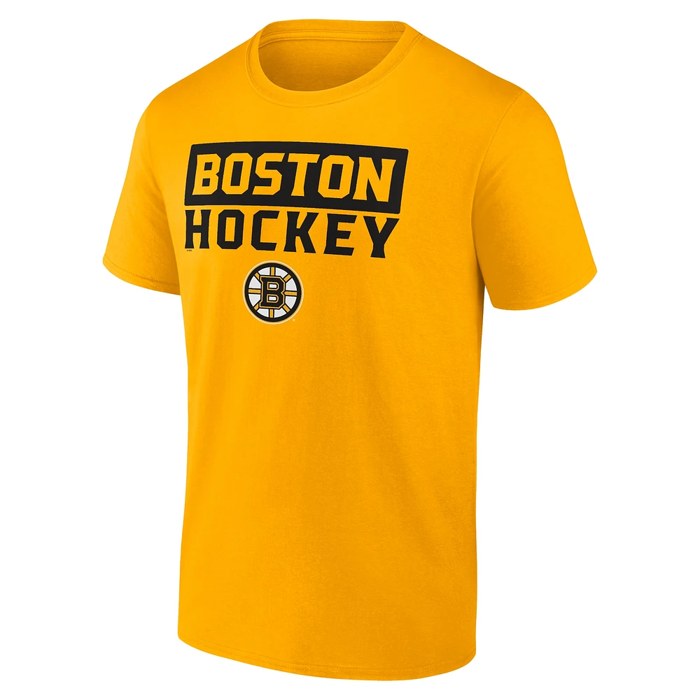 Men's Fanatics Boston Bruins Serve T-Shirt Combo Pack