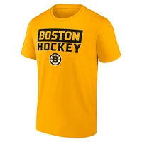 Men's Fanatics Boston Bruins Serve T-Shirt Combo Pack