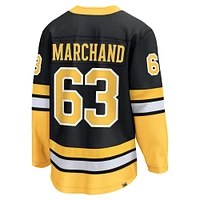 Maillot de joueur Premier Breakaway des Bruins Boston 100e anniversaire Fanatics Brad Marchand pour hommes noir