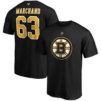 Men's Fanatics Brad Marchand Black Boston Bruins Big & Tall Name Number T-Shirt