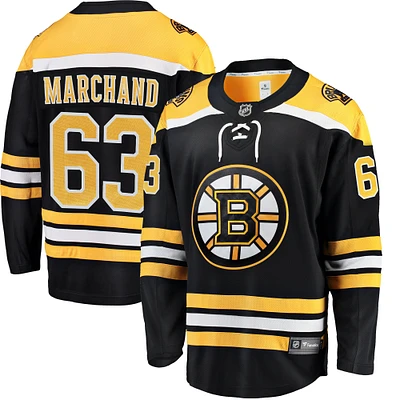 Fanatiques pour hommes de marque Brad Marchand Black Boston Bruins Breakaway - Maillot joueur