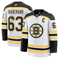 Maillot extérieur Premium blanc des Bruins de Boston Fanatics Brad Marchand pour hommes