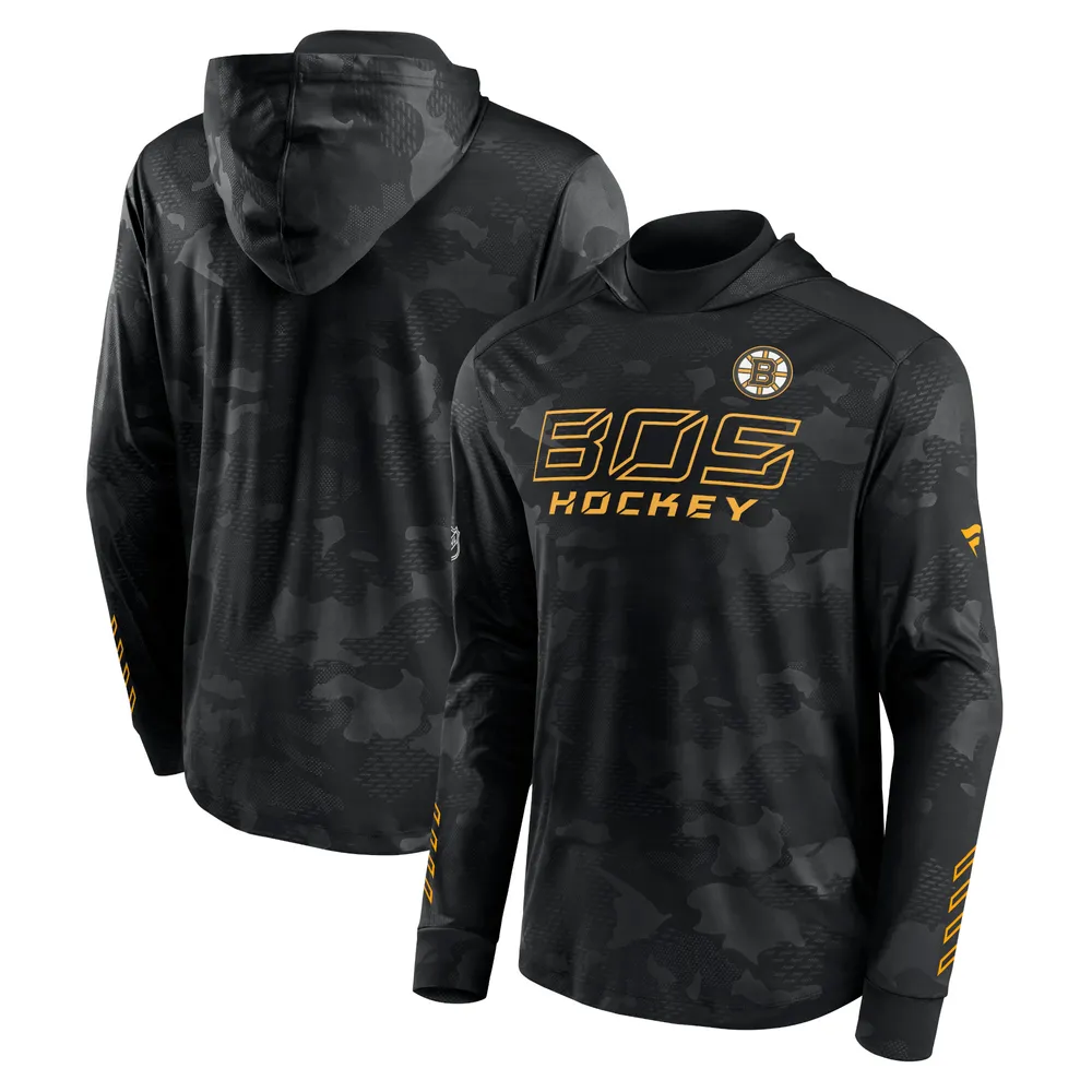 Men's Fanatics Branded Black Boston Bruins Authentic Pro Locker Room  Pullover Hoodie