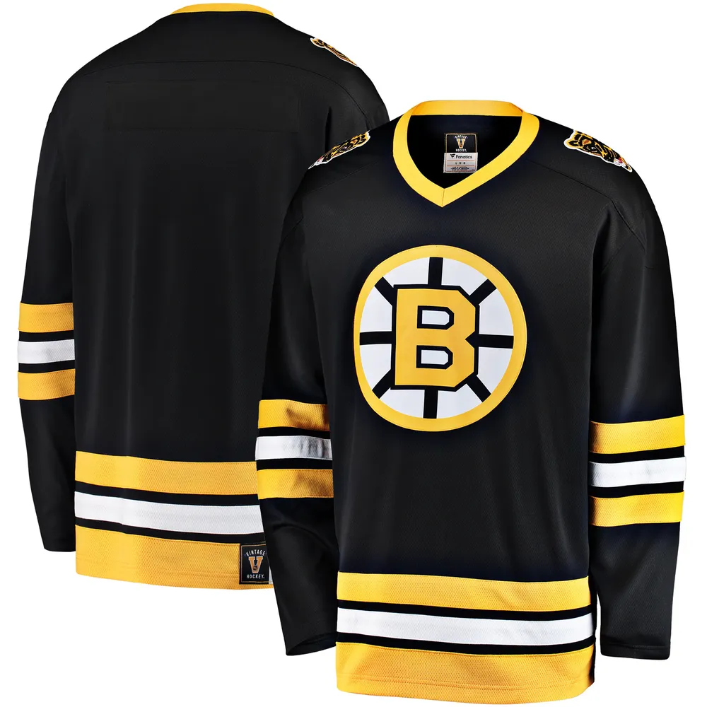 Men's '47 Black/Gold Boston Bruins Superior Lacer Pullover Hoodie
