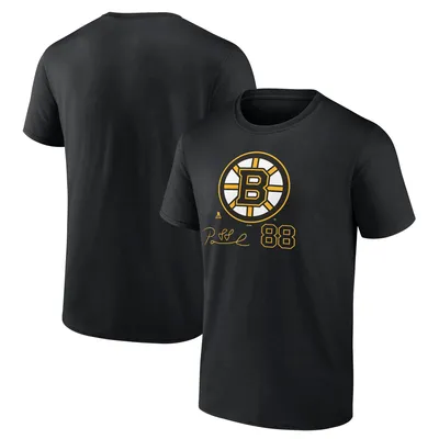 David Pastrnak Boston Bruins Fanatics Branded Name and Number T-Shirt - Black