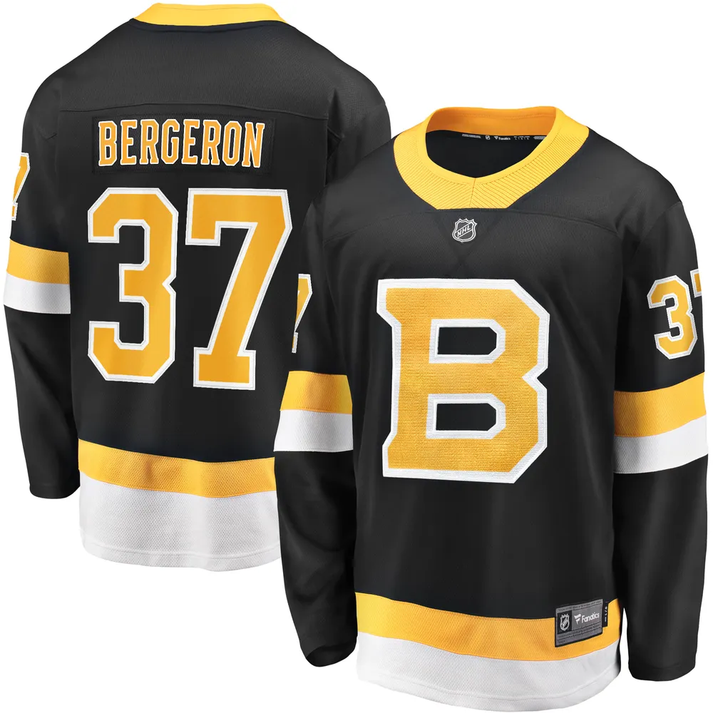 Patrice Bergeron Boston Bruins Fanatics Branded Home Captain Premier  Breakaway Player Jersey - Black