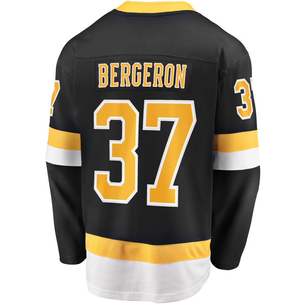 Women's Fanatics Branded Patrice Bergeron Black Boston Bruins Alternate  Premier Breakaway Player Jersey