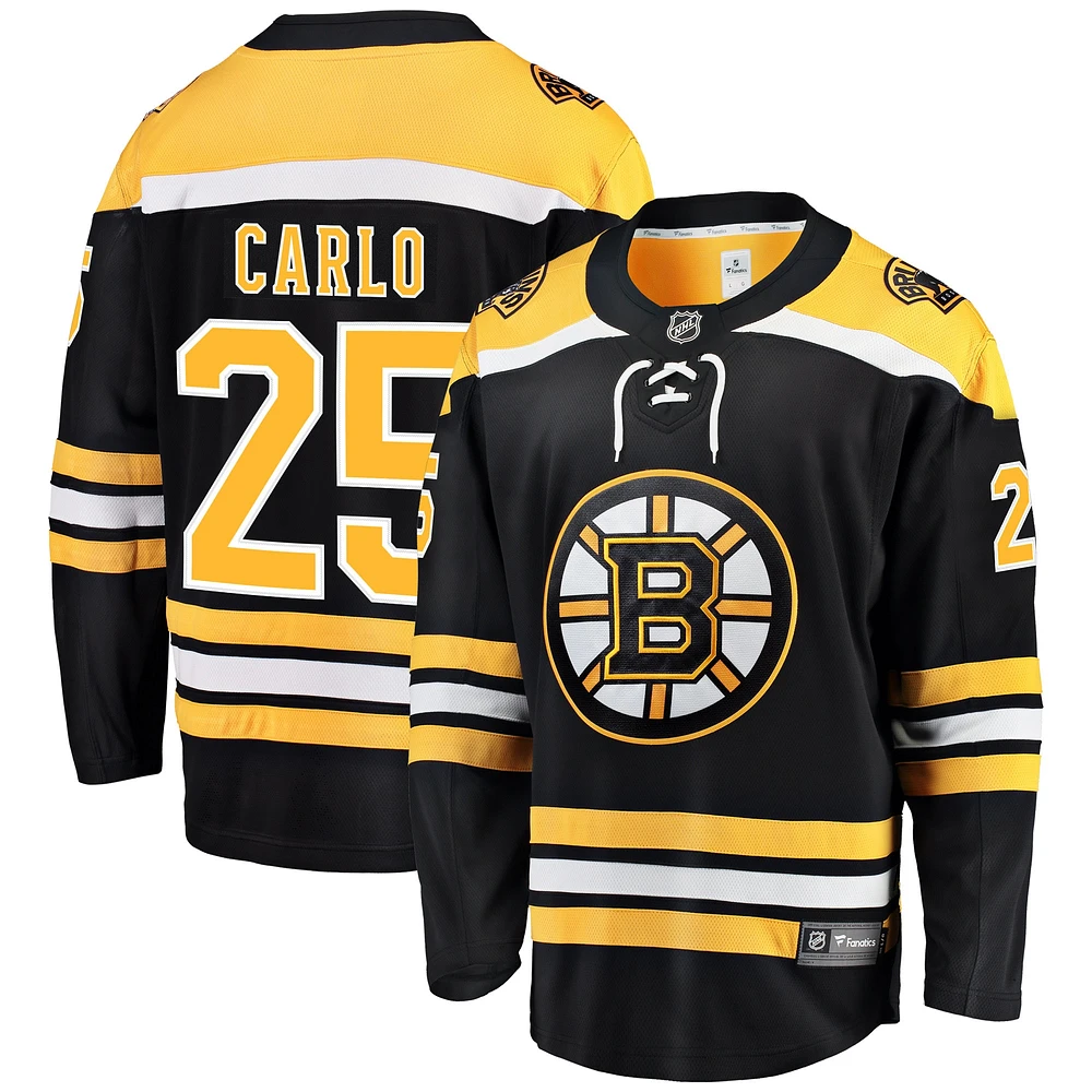 Men's Fanatics Brandon Carlo Black Boston Bruins Breakaway - Player Jersey