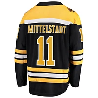 Men's Fanatics Casey Mittelstadt Black Boston Bruins Home Breakaway Jersey