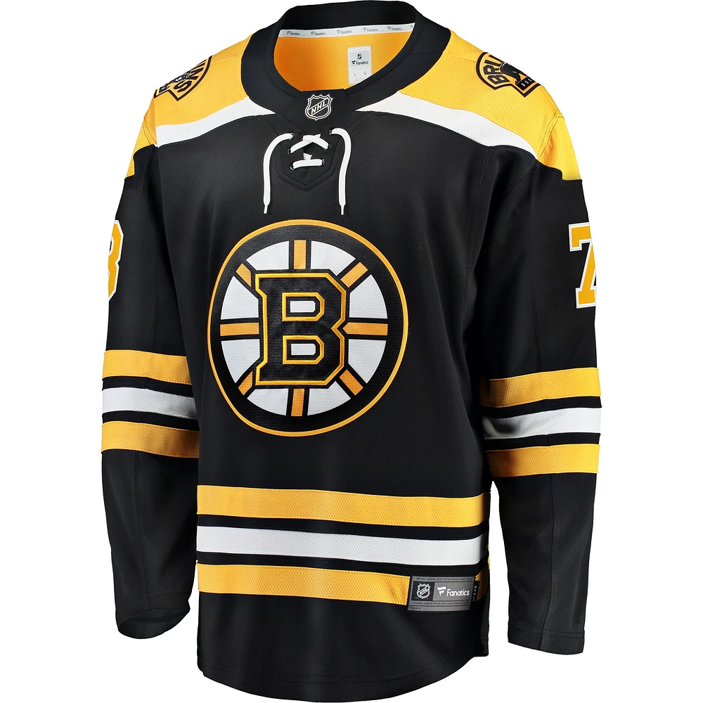 Fanatiques pour hommes de marque Charlie McAvoy Black Boston Bruins Breakaway - Maillot joueur