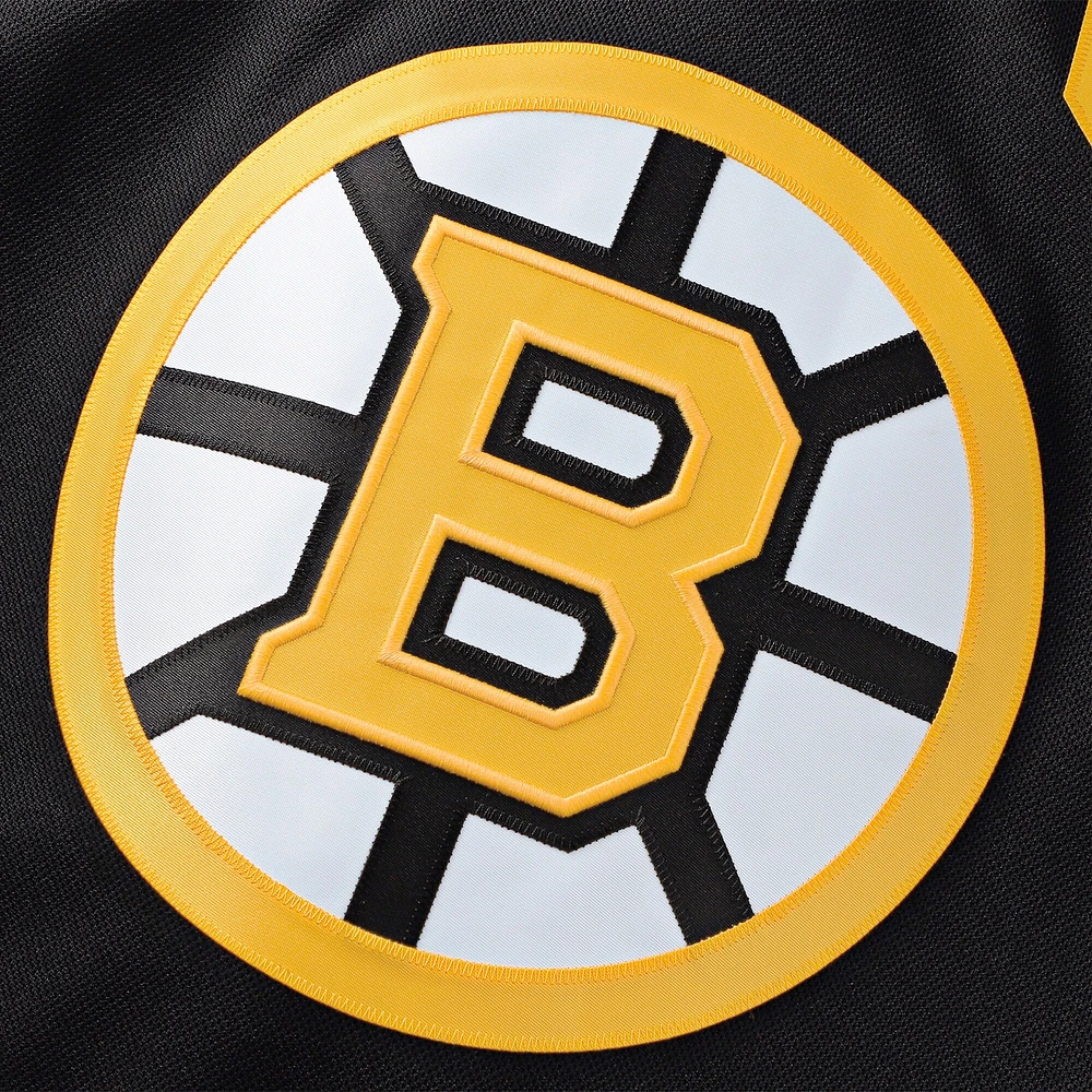 Maillot Premium Alternate 100e anniversaire des Bruins de Boston noir David Pastrnak pour hommes Fanatics