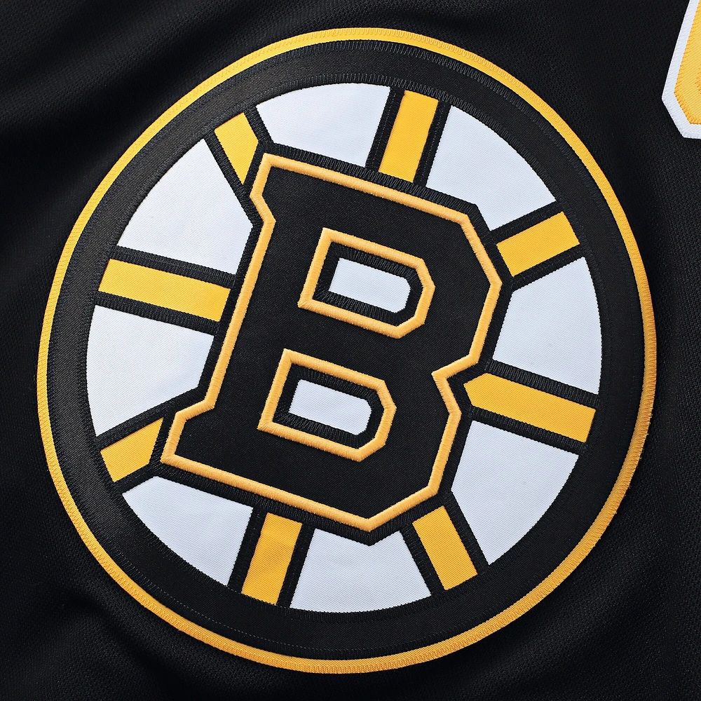 Men's Fanatics David Pastrnak Black Boston Bruins Home Premium Jersey