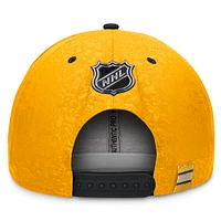 Casquette Snapback authentique Pro des Bruins de Boston Fanatics or/noir pour hommes