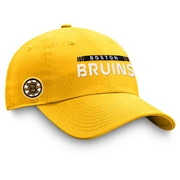 Men's Fanatics Gold Boston Bruins Authentic Pro Rink Adjustable Hat