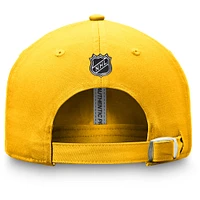 Men's Fanatics Gold Boston Bruins Authentic Pro Rink Adjustable Hat