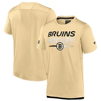 Men's Fanatics  Gold Boston Bruins Authentic Pro Tech T-Shirt