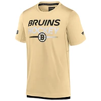 Men's Fanatics  Gold Boston Bruins Authentic Pro Tech T-Shirt