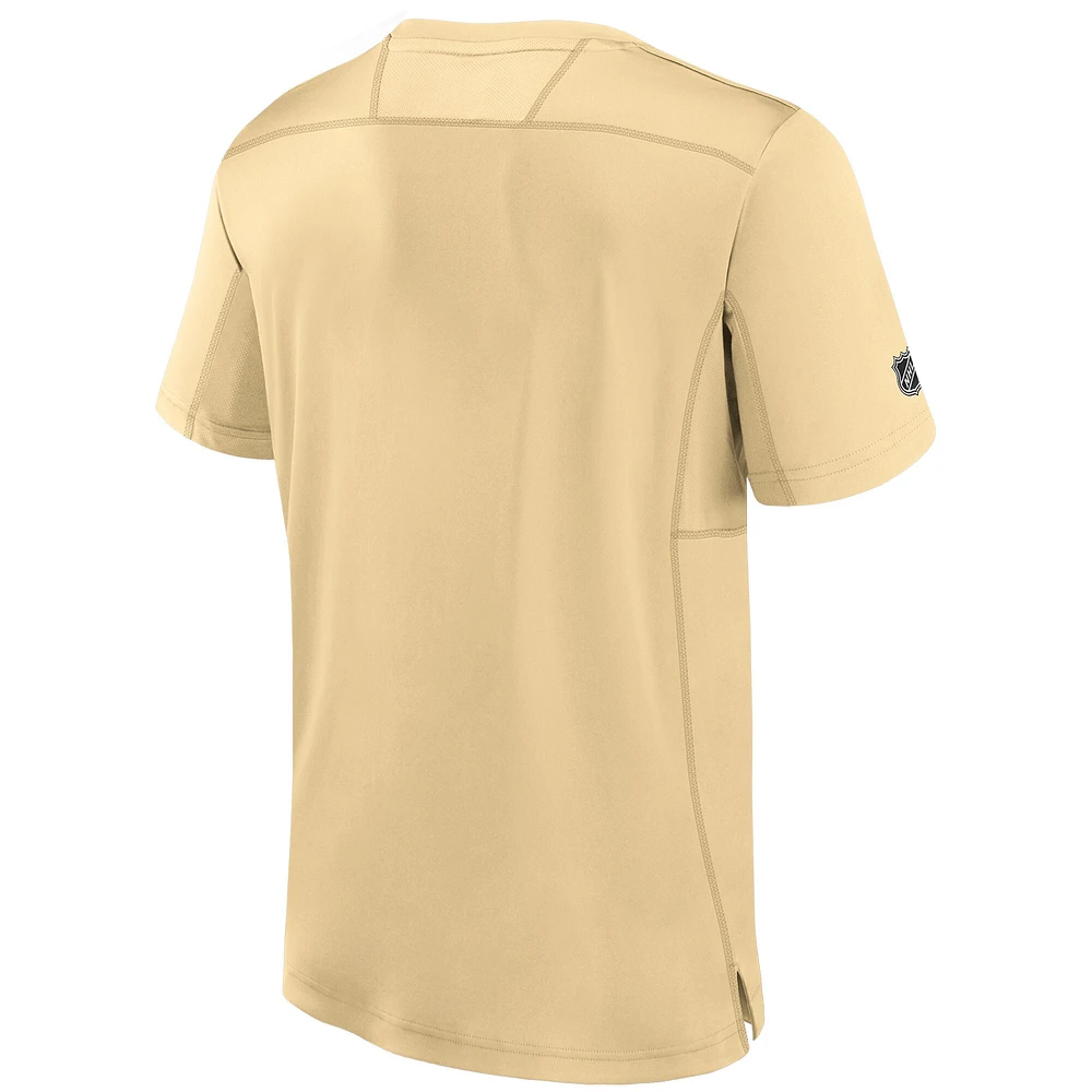 Men's Fanatics  Gold Boston Bruins Authentic Pro Tech T-Shirt