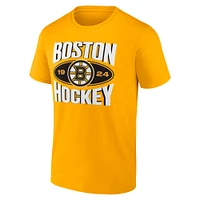 Men's Fanatics Gold Boston Bruins Team Pride T-Shirt
