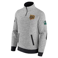 Haut à quart de zip authentique Pro la Classique d'hiver LNH 2023 des Bruins Boston Fanatics gris pour hommes