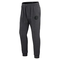 Men's Fanatics Heather Charcoal Boston Bruins Authentic Pro Road Jogger Sweatpants