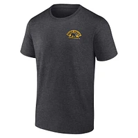 T-shirt Backbone Fanatics Heather Charcoal pour hommes des Bruins de Boston