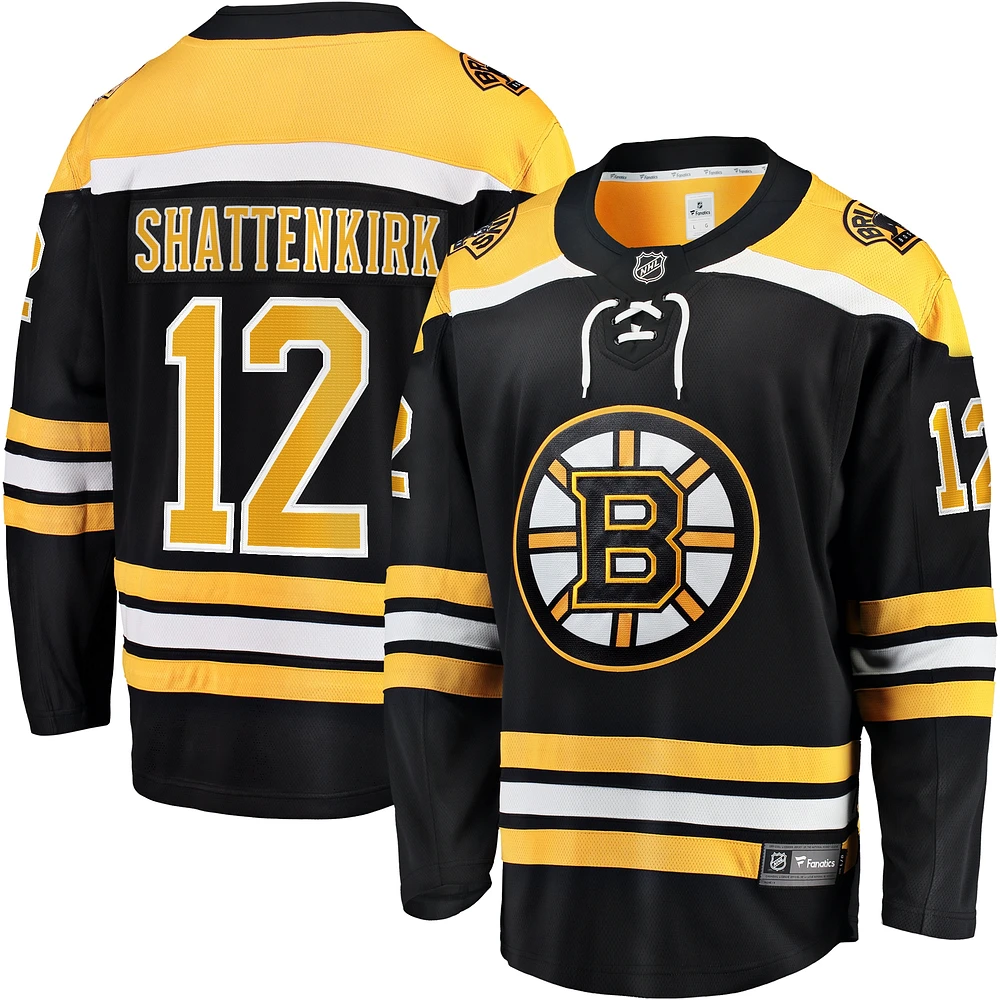 Men's Fanatics Kevin Shattenkirk Black Boston Bruins Home Breakaway Jersey