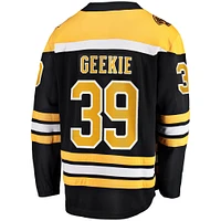 Men's Fanatics Morgan Geekie Black Boston Bruins Home Breakaway Jersey