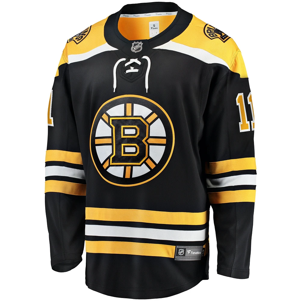 Fanatics pour hommes Trent Frederic noir Boston Bruins Home Breakaway Player - Maillot