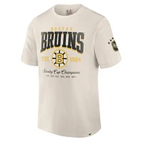 T-shirt intemporel de la collection Decades des Boston Bruins pour hommes Fanatics White