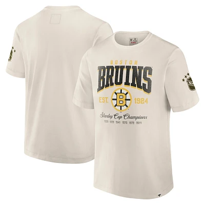 T-shirt intemporel de la collection Decades des Boston Bruins pour hommes Fanatics White