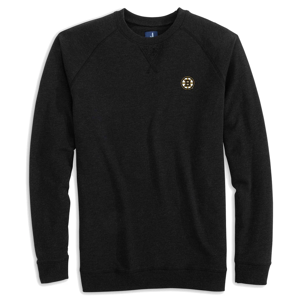 Chandail à enfiler johnnie-O noir des Bruins de Boston Freeman Tri-Blend Raglan pour hommes