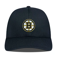 Men's Levelwear Black Boston Bruins Zephyr Insignia Core Structured Adjustable Hat