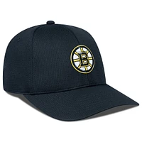 Men's Levelwear Black Boston Bruins Zephyr Insignia Core Structured Adjustable Hat