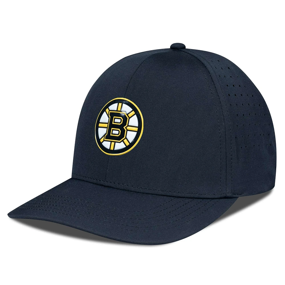 Men's Levelwear Black Boston Bruins Zeta Insignia Core Flex Hat