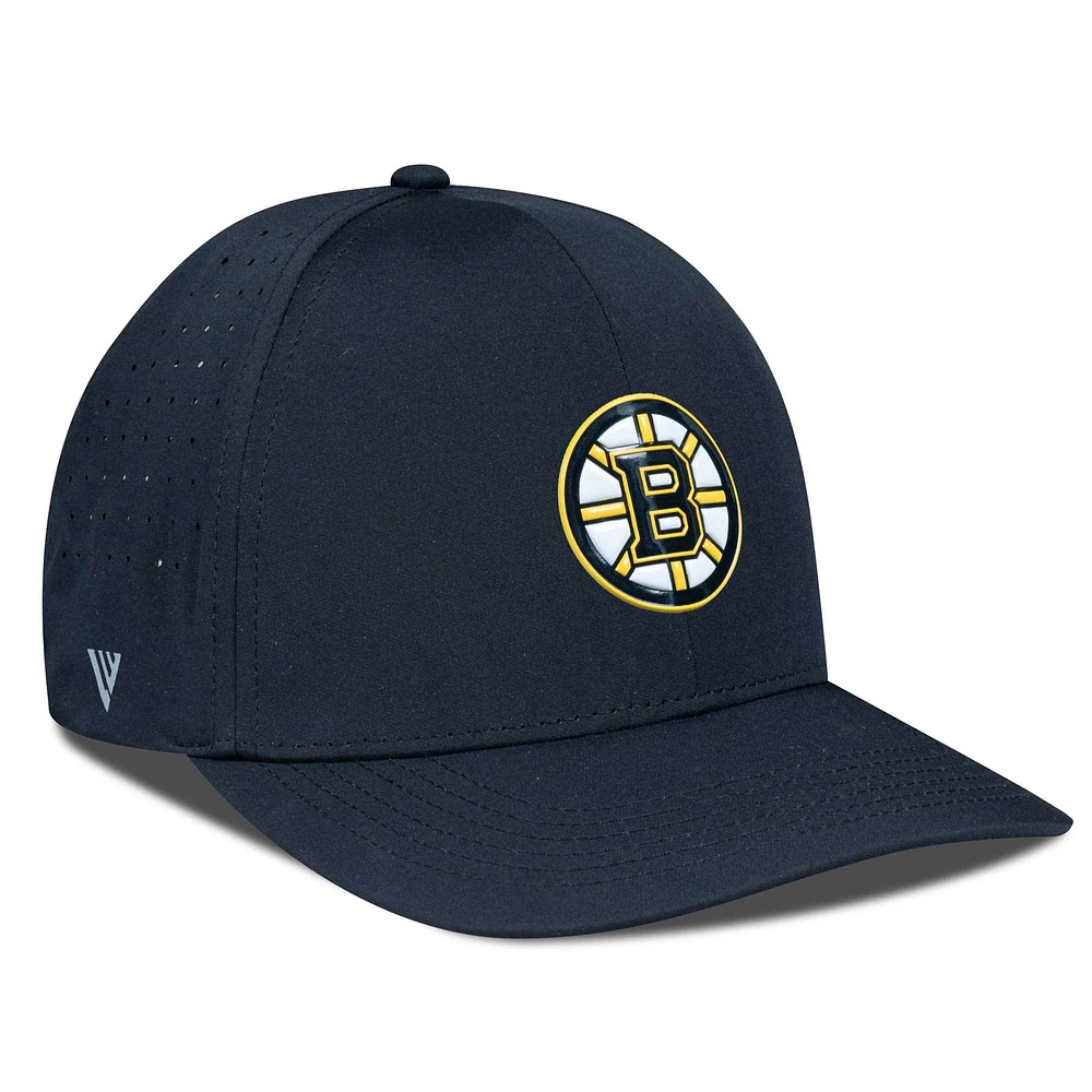 Men's Levelwear Black Boston Bruins Zeta Insignia Core Flex Hat