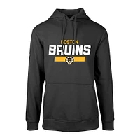 Men's Levelwear David Pastrnak Black Boston Bruins Podium Name & Number Pullover Hoodie