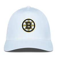 Casquette Zeta Insignia Core Flex blanche pour homme des Bruins de Boston Levelwear