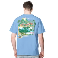 T-shirt bleu Margaritaville pour homme des Bruins de Boston, le temps passe vite