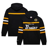 Sweat à capuche noir Mitchell & Ness pour hommes, entraîneur-chef des Bruins de Boston