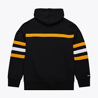 Men's Mitchell & Ness Black Boston Bruins Head Coach Slogan Pullover Hoodie