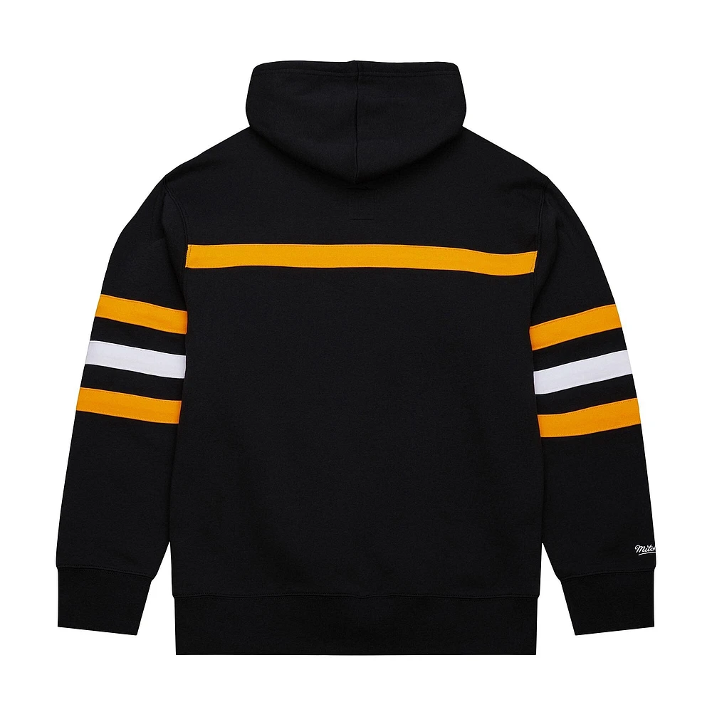 Sweat à capuche noir Mitchell & Ness pour homme avec slogan de l'entraîneur-chef des Bruins Boston