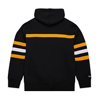 Sweat à capuche noir Mitchell & Ness pour homme avec slogan de l'entraîneur-chef des Bruins Boston