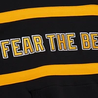 Men's Mitchell & Ness Black Boston Bruins Head Coach Slogan Pullover Hoodie